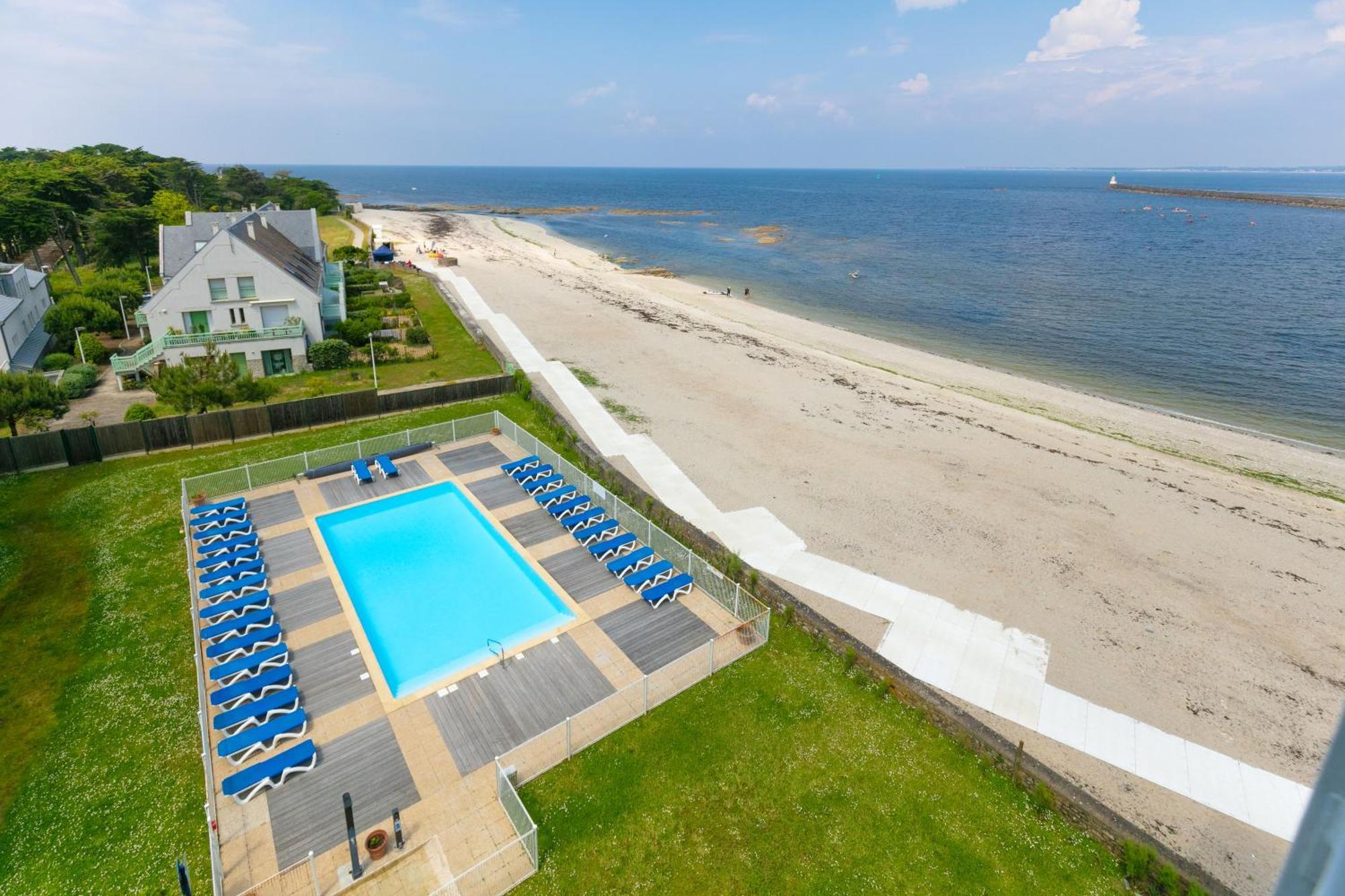 Appartement Face Mer Et Piscine Le Croisic Esterno foto